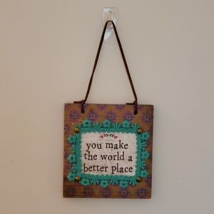 Inspirational plaque